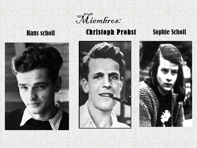 Sophie and Hans were arrested