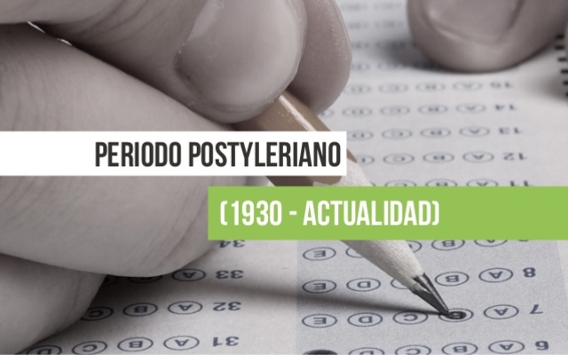 PERIODO POST-TYLERIANO: (Desde 1930 a la actualidad)