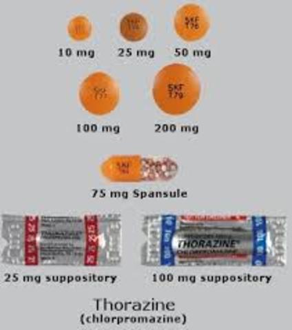 Se comienza a comercializar el neuroléptico thorazine