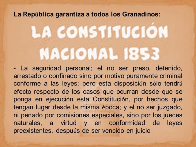 LA EDUCACIÓN CON LA CONSTITUCIÓN DE 1853