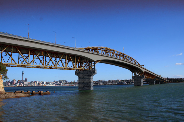 The Auckland Harbor Bridge