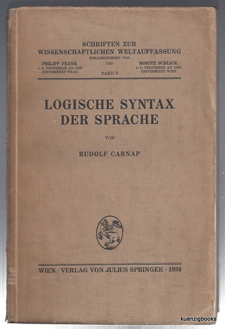 Logical Syntax of Language