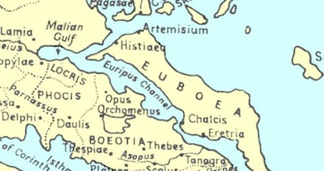 The battle of Artemisium