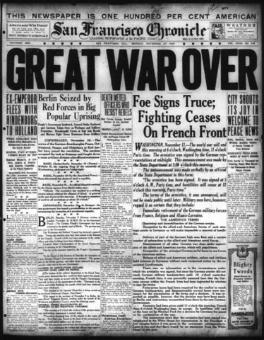 World War I Ends