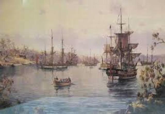 When the first fleet arrived in Botany Bay