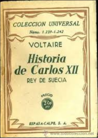 Voltaire escribió Historia de Carlos XII,