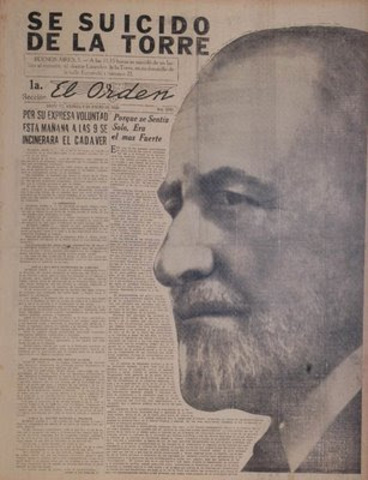 Suicidio de Lisandro De La Torre.