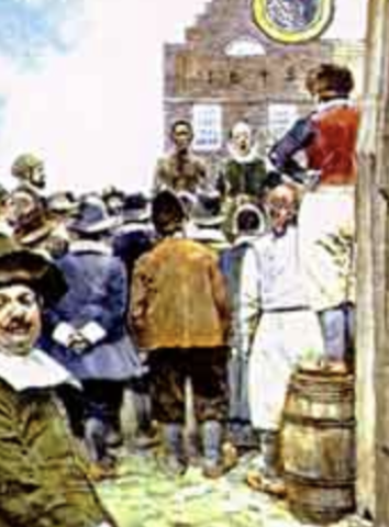 First Indentured Servant Arrival