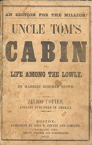 Harriet Beecher Stowe’s Uncle Tom’s Cabin becomes the first blockbuster in U.S. book publishing