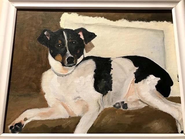 We got our first dog, Lokie.