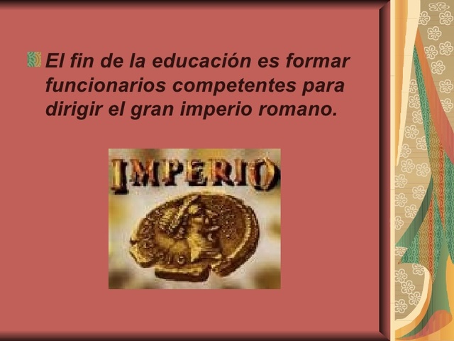 La educación en  Roma