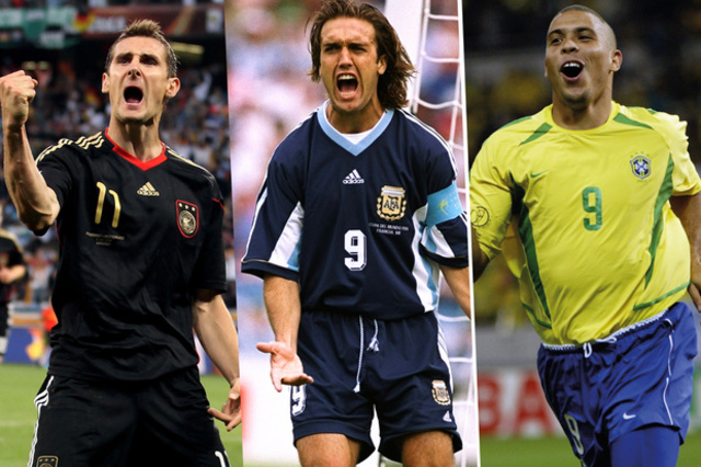 Los 10 máximos goleadores de los mundiales,