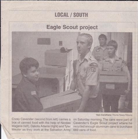 Corey's Eagle Project