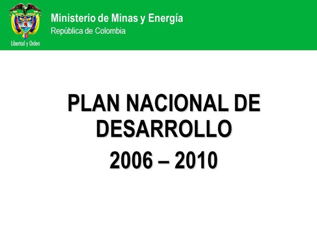 Revolución Educativa- Plan de Desarrollo