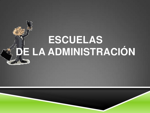 Escuelas del pensamiento administrativo