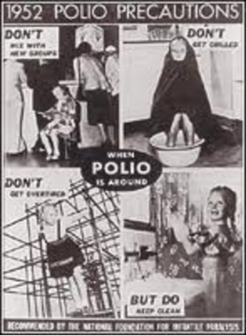 WORST YEAR OF POLIO IN THE UNITED STATES (57,628 CASES)