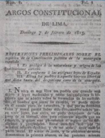EL ARGOS CONSTITUCIONAL DE LIMA
