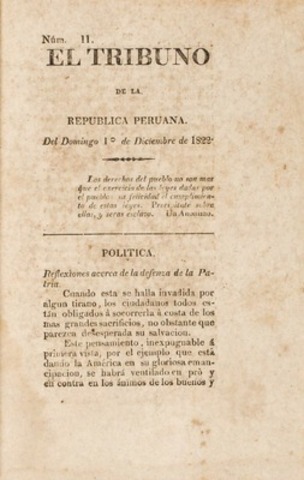 EL TRIBUNO DE LA REPÚBLICA PERUANA