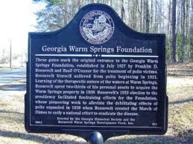 Roosevelt started the Warm Spring Foundation