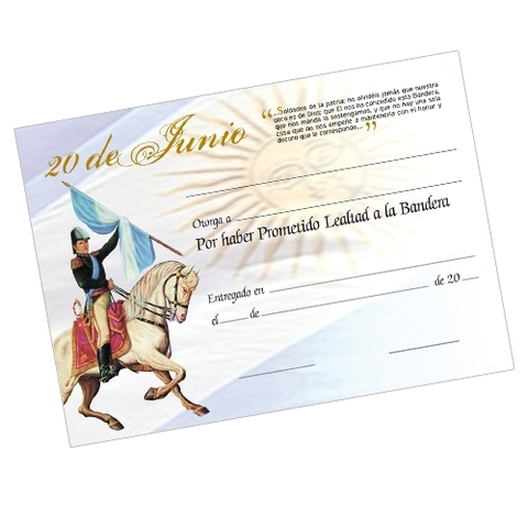 Belgrano  recibe un diploma