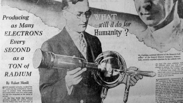 USA, wynalezienie lampy rentgenowskiej przez Williama Coolidge’a