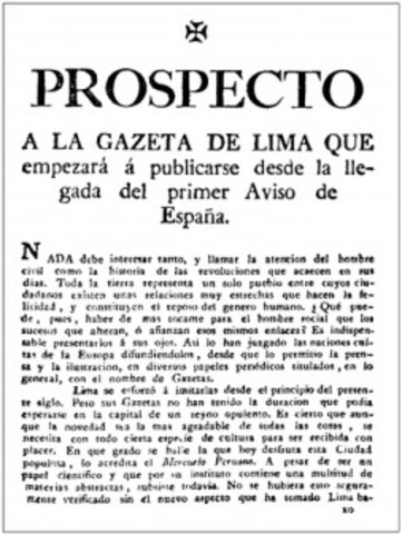 LA GAZETA DE LIMA ( SUI GENERIS)