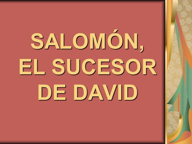 Sucesión de David por Salomón