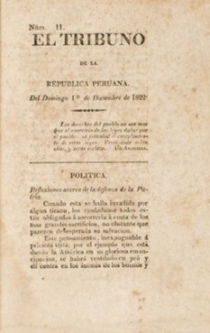 EL TRIBUNO DE LA REPÚBLICA PERUANA