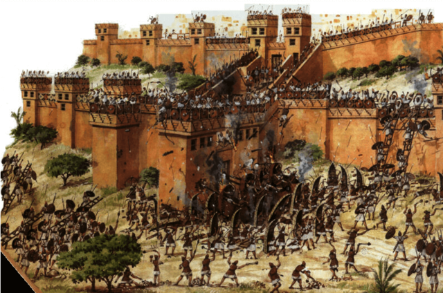 Nabopolasar cruza el reino de Judá