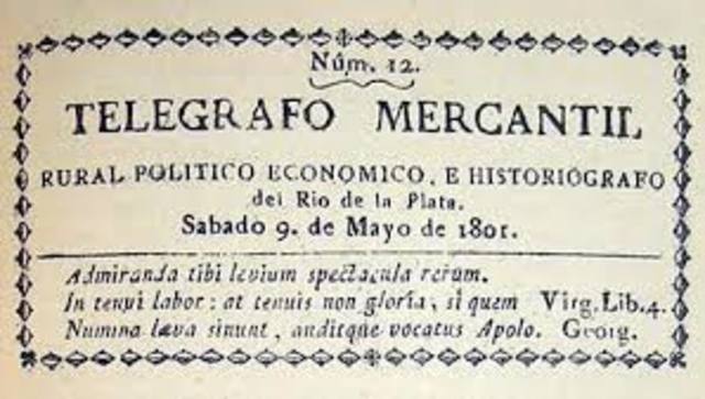 Aparece el primer número del Telégrafo Mercantil, Rural, Político Económico e Historiográfico del Río de la Plata