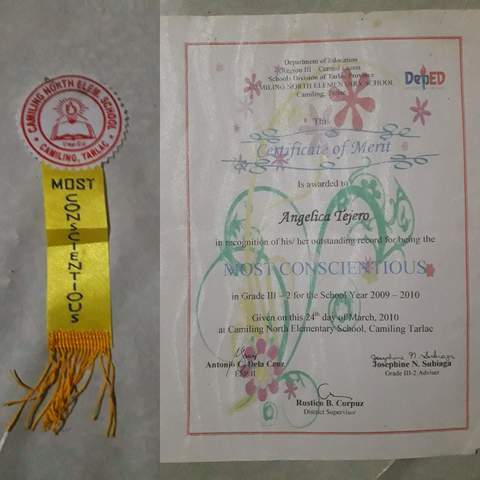 My Grade 3 Recognition