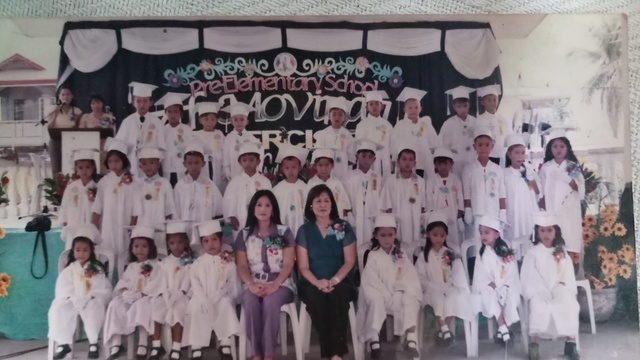 When I graduated pre-school in Pampanga.