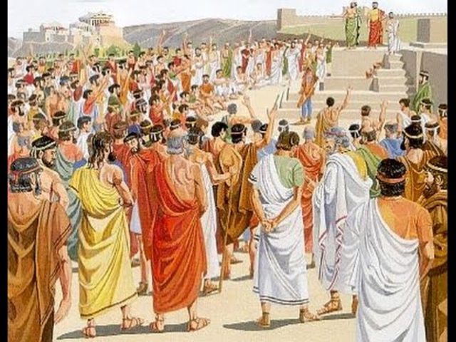 Begin van de democratie in Athene