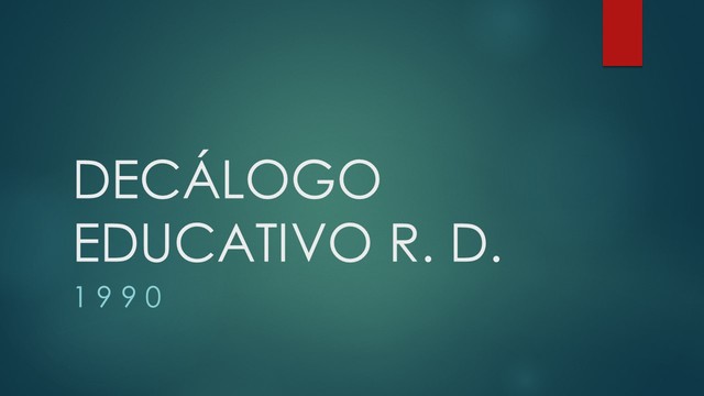 Decálogo Educativo