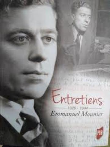 EMMANUEL MOUNIER (1905-1950),  ha aportado desde un modo de pensar y vivir lo que se denomina pensamiento personalista comunitario.