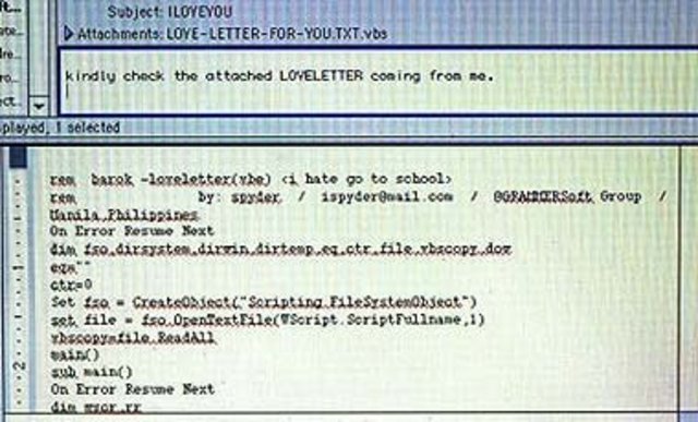 I Love You, la temida “Carta de amor”