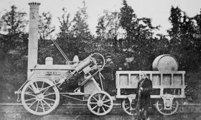 la primera locomotora de vapor