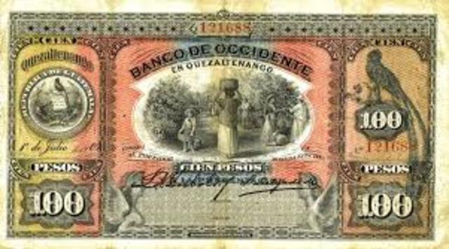 Primeros Billetes en Guatemala