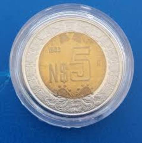 moneda de 5 pesos
