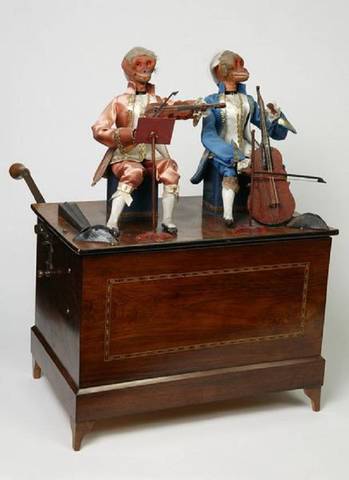 Музыкальный автоматон-шарманка. Франция