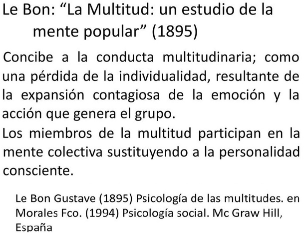 Psicología de las masas.