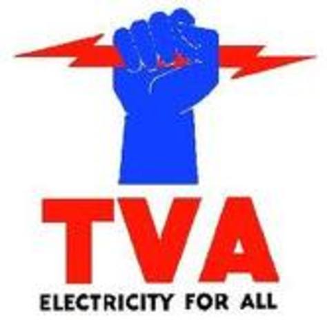 The Tennesee Vally Authority begins (TVA)