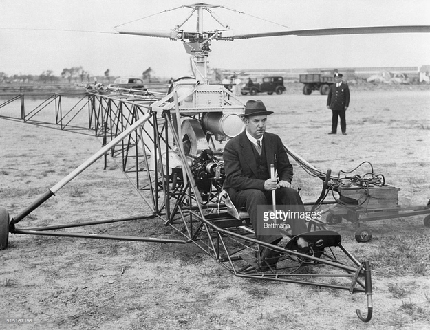 He created  the first helicopter.