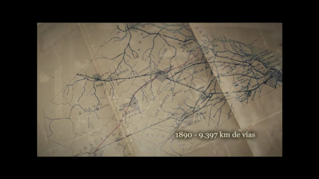 Vía férrea en crecimiento (9379 km)