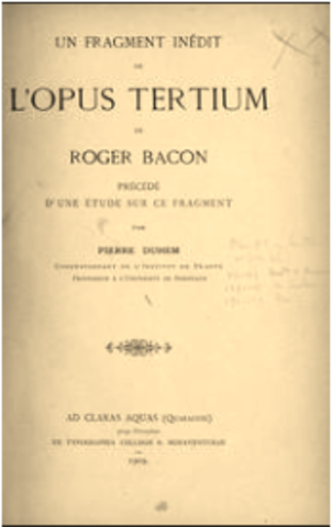 Opus Majus, Opus Minus, De Multiplicatione Specierum