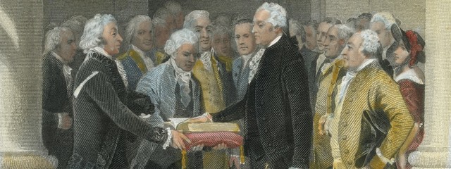 George Washington becoming the first President