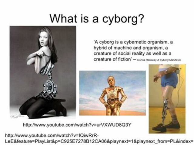 Donna Haraway Define Cyborg.