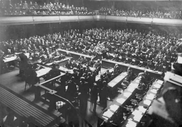 The defeat of The Treaty of Versailles and the League of Nations