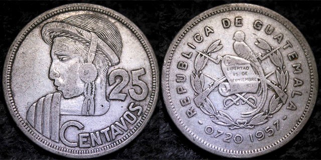 El Origen de la Moneda de 25 Centavos de Guatemala