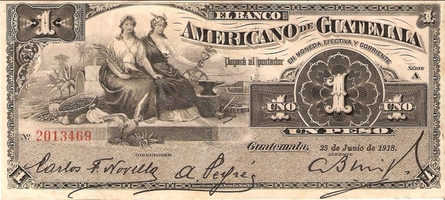 Primeros Billetes de Guatemala